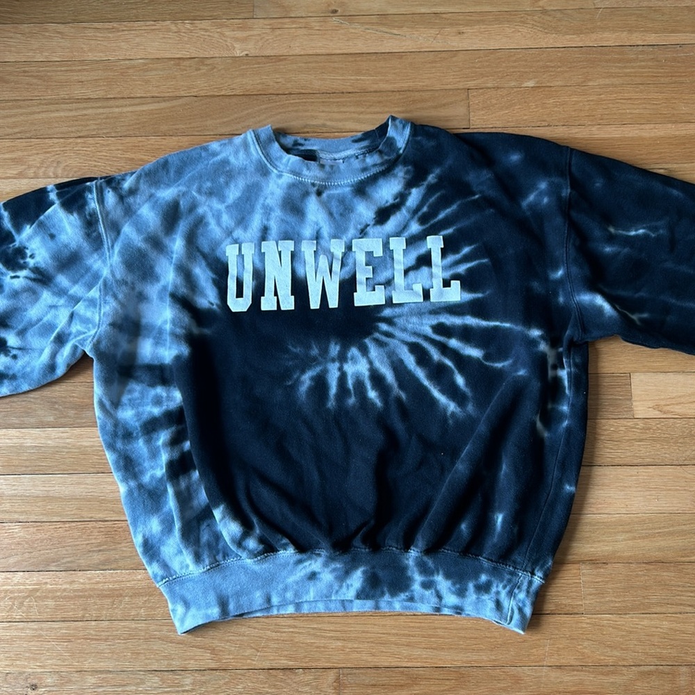 Call Her Daddy UNWELL CrewNeck CHD Barstool Alex Cooper Blue Tie Dye sweatshirt